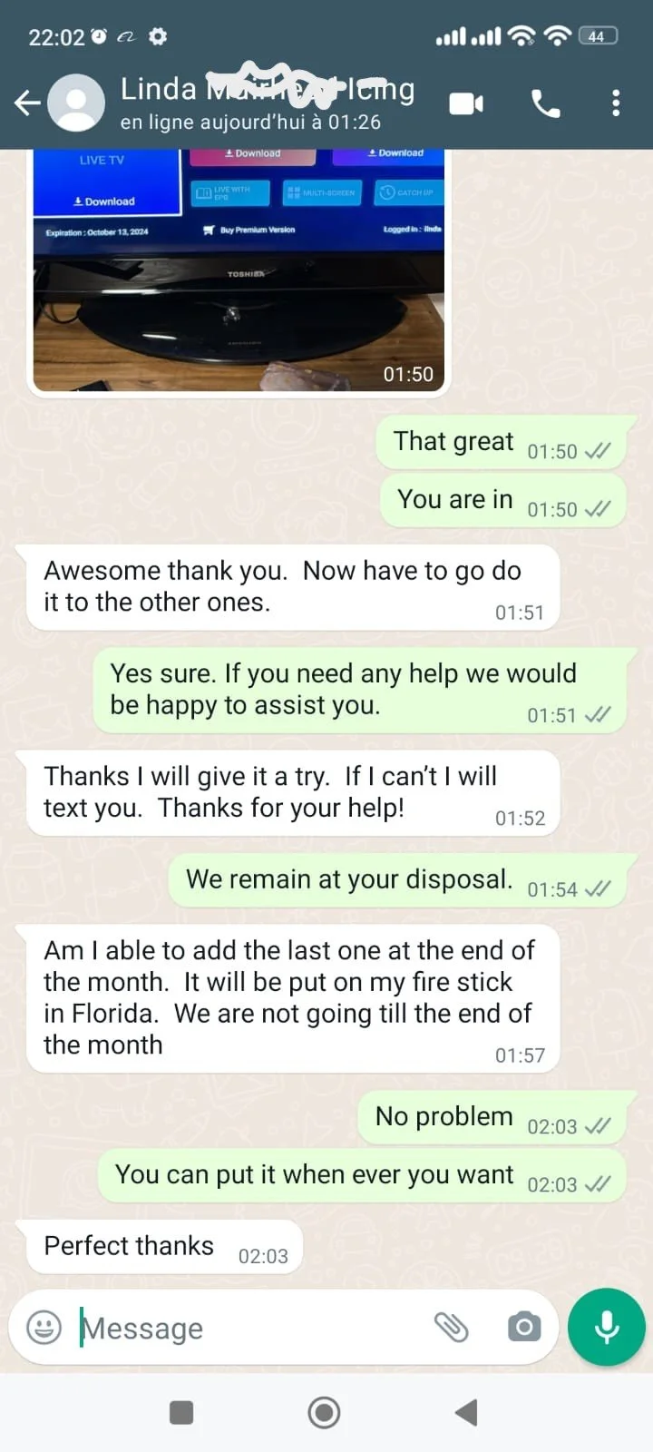 Testimonial Screenshot